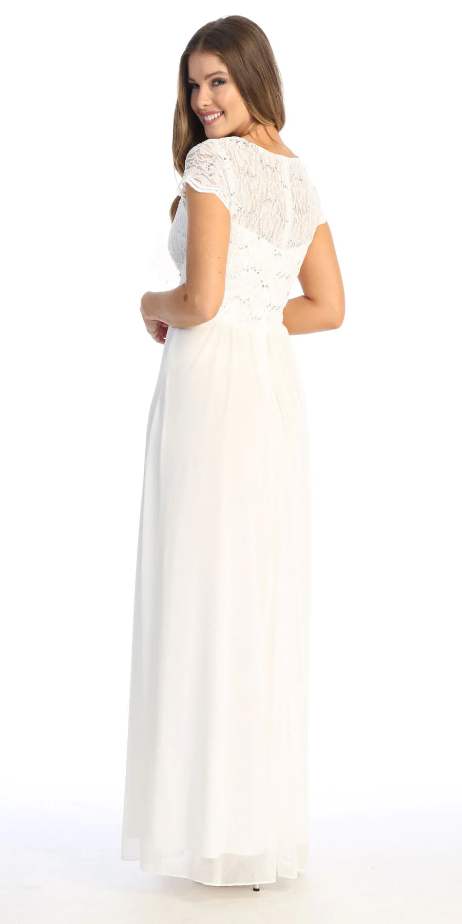 Celavie 6469 Mother of the Bride Formal Gown in Lace and Chiffon