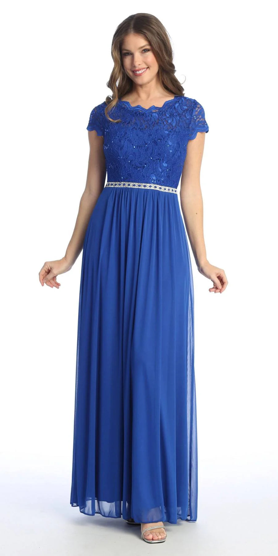 Celavie 6469 Mother of the Bride Formal Gown in Lace and Chiffon