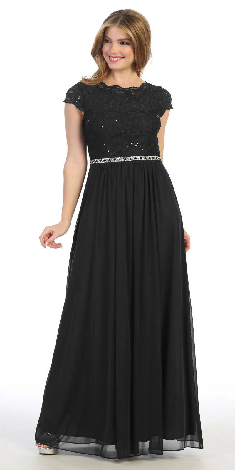 Celavie 6469 Mother of the Bride Formal Gown in Lace and Chiffon