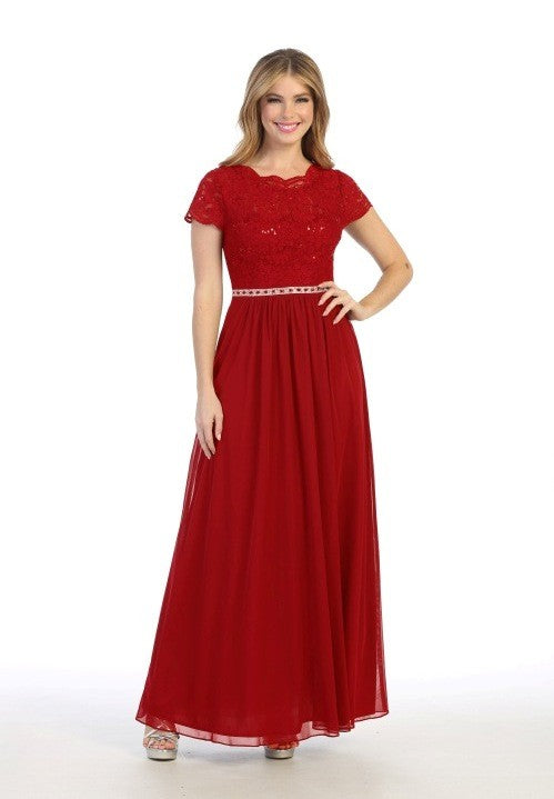 Celavie 6469 Mother of the Bride Formal Gown in Lace and Chiffon