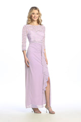 Celavie 6657-L Chiffon and Lace Mother Of The Bride Gown