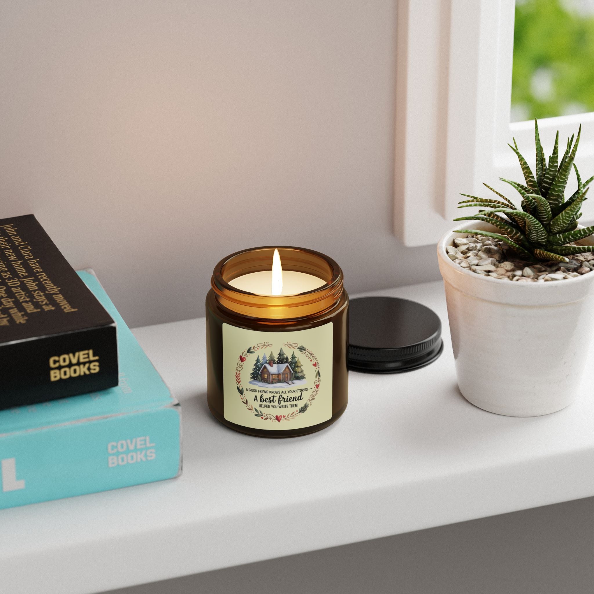 Cozy Best Friend Scented Soy Candle – Perfect Gift for Friends, Home Decor, Relaxation, Self-Care, and Celebrations