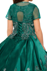 Cinderella Couture Kids 8018 Mini Quinceañera Princess Gown With Removable Skirt
