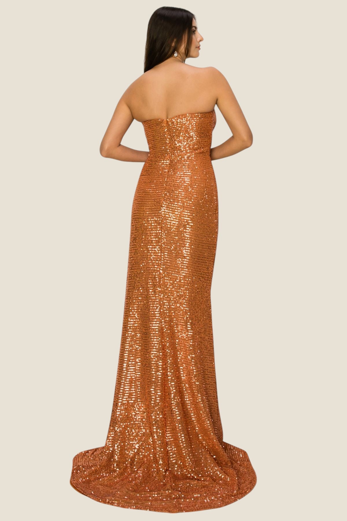 Cinderella Couture 8052-J Full Sequin Prom Gown
