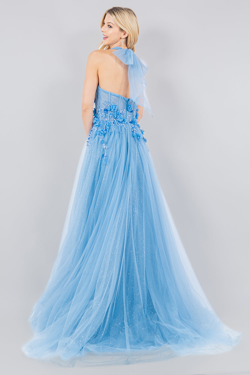 Cinderella Couture 8076J Tulle Prom Gown
