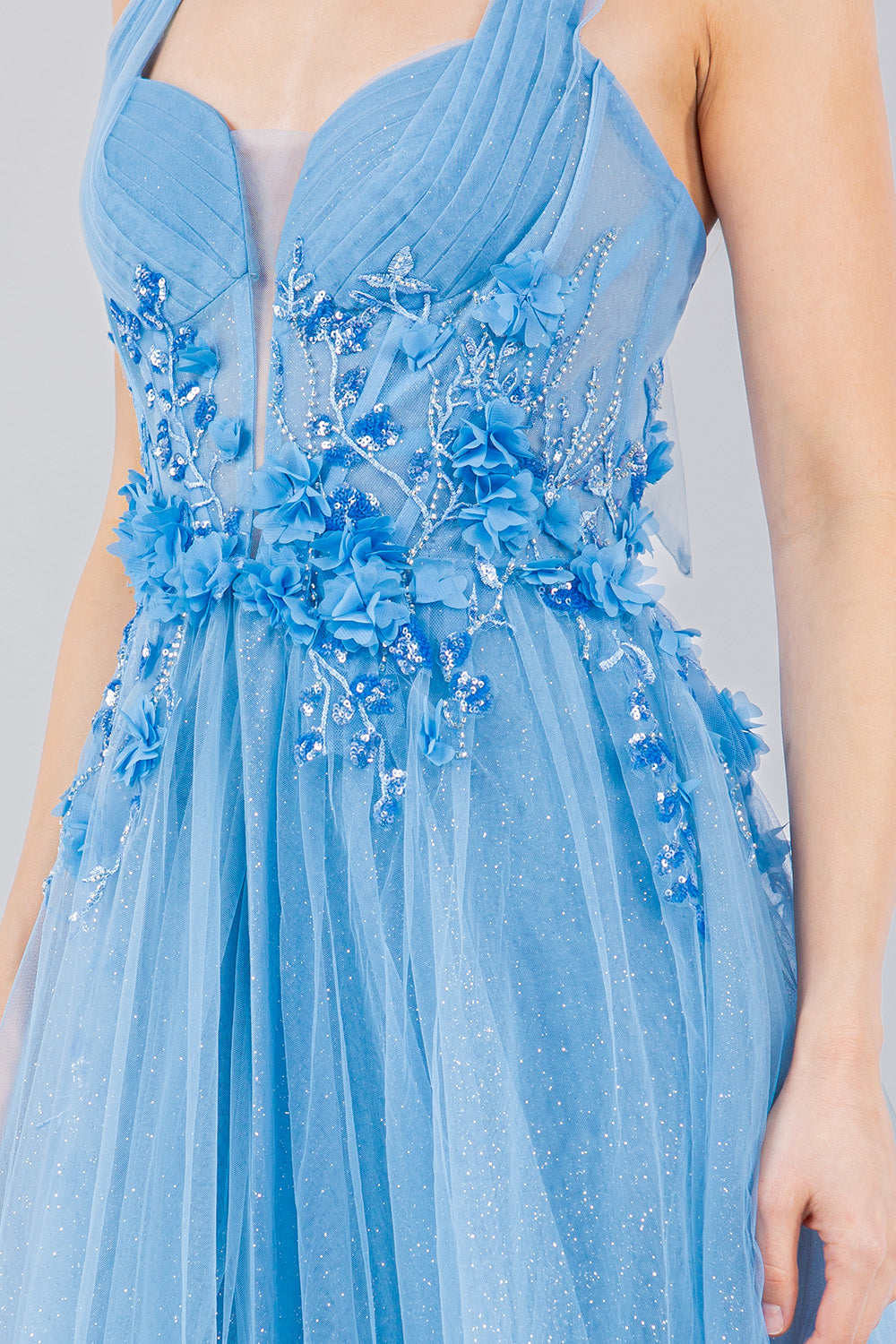 Cinderella Couture 8076J Tulle Prom Gown