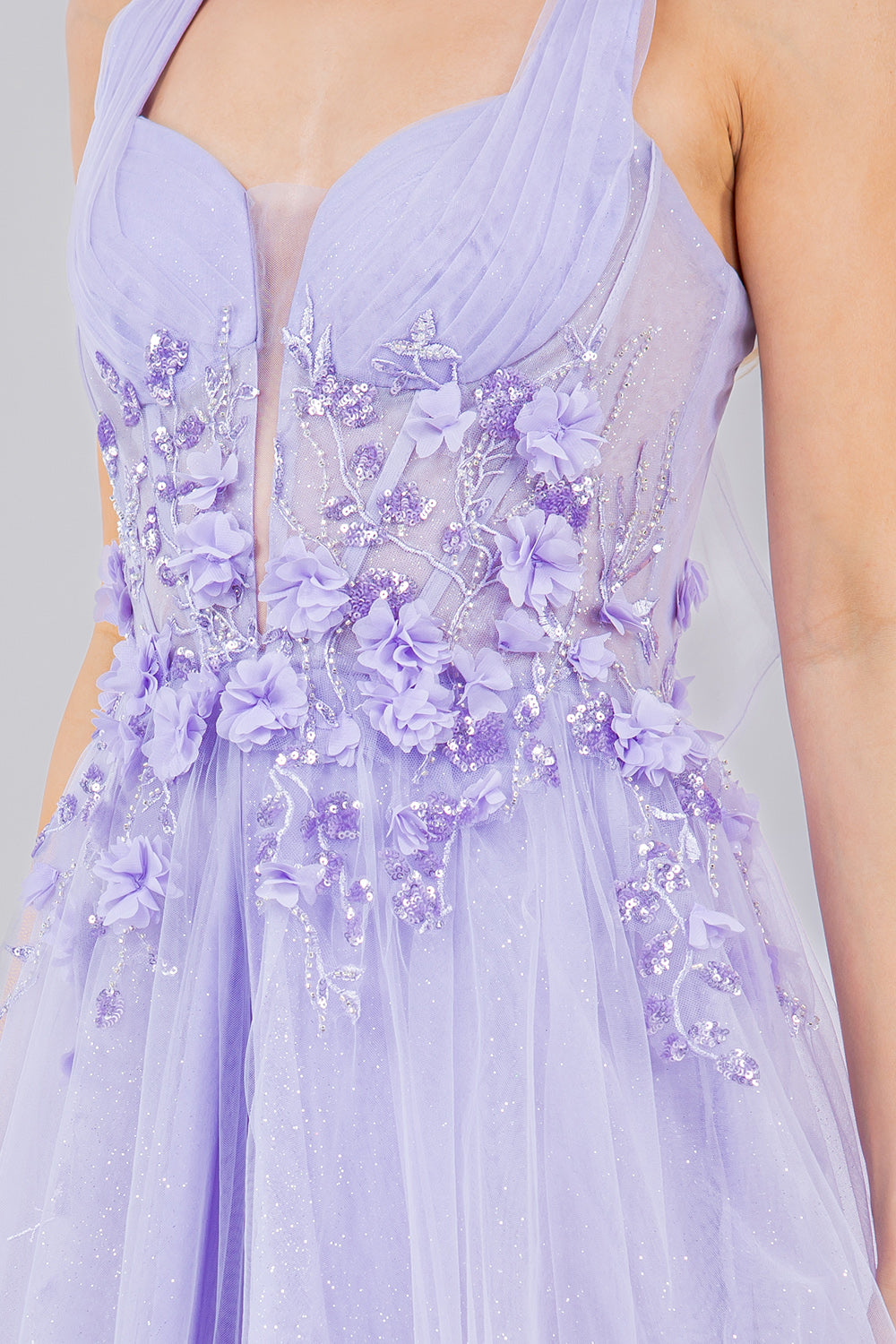 Cinderella Couture 8076J Tulle Prom Gown