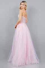 Cinderella Couture 8118J Tulle Prom Gown Beading and Sequins