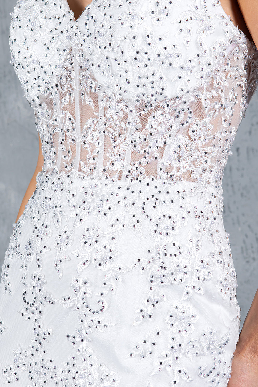 Cinderella Couture 8175-J Lace and Tulle Mermaid Prom Gown