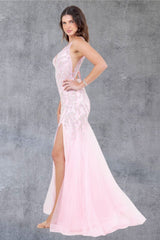 Cinderella Couture 8241J Lace and Tulle Fit and Flare Prom Gown