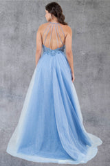 Cinderella Couture #8275J Shimmer Tulle With Lace Prom Gown