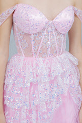 Cinderella Couture 8499J Layered Tulle And Lace Prom Gown