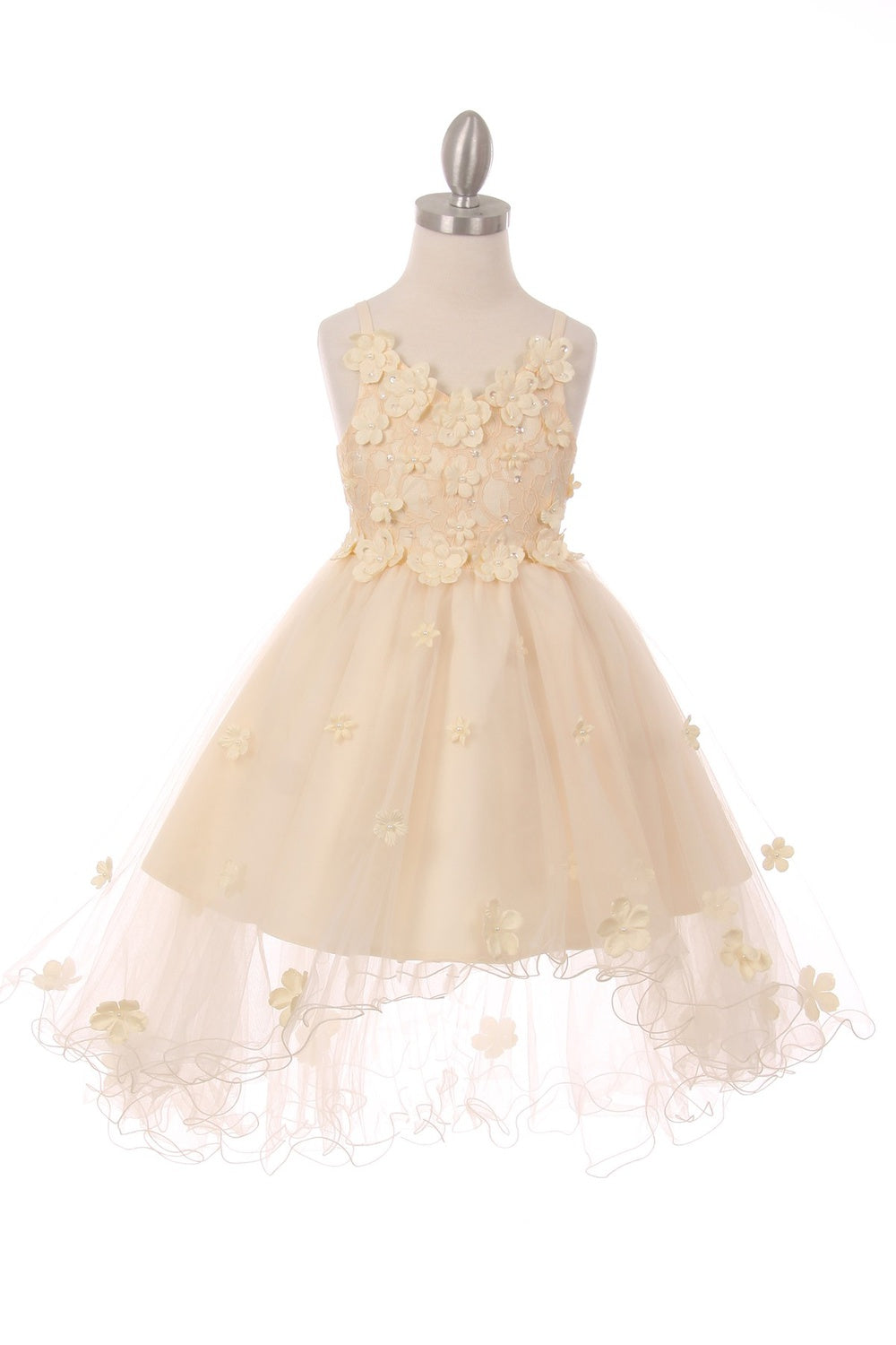 Cinderella Couture CCK-9019 High-Low Flower Girl or Pageant Dress