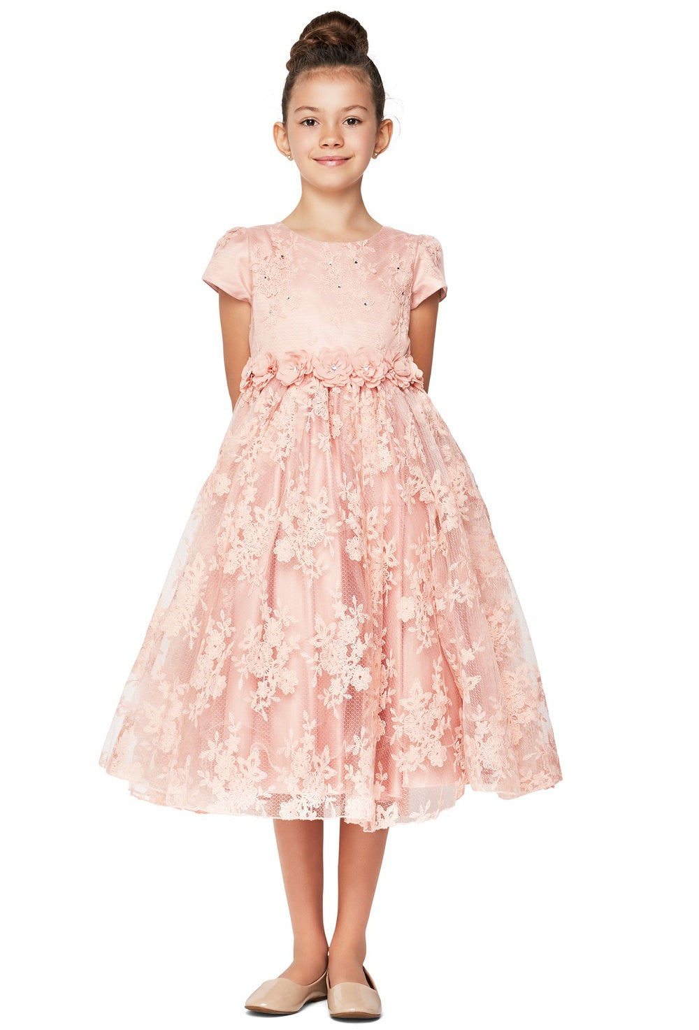 Cinderella Couture CCK-9078 Chantilly Lace Flower Girl or Special Occasion Dress