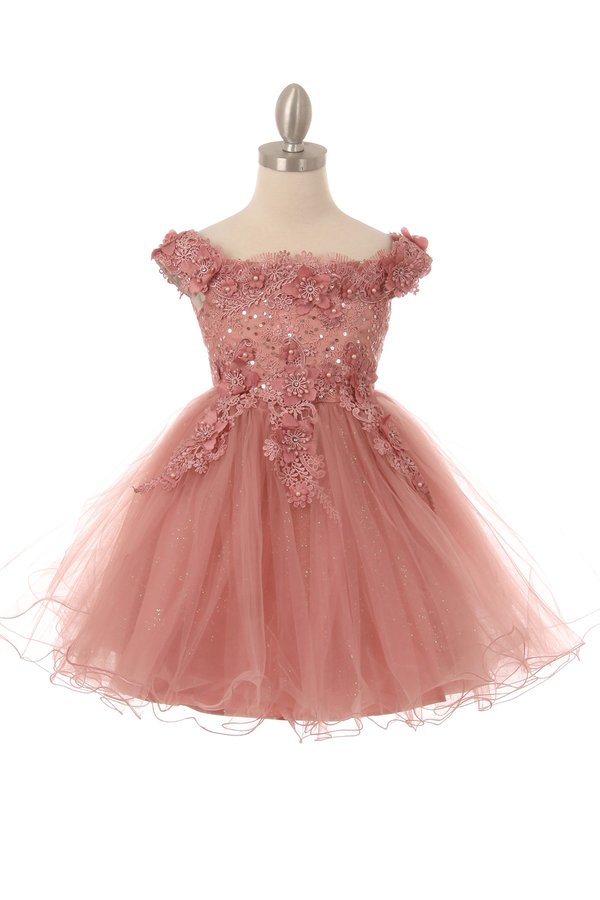 Cinderella Couture CCK-9085 Short Frilly Pageant or Flower Girl Dress