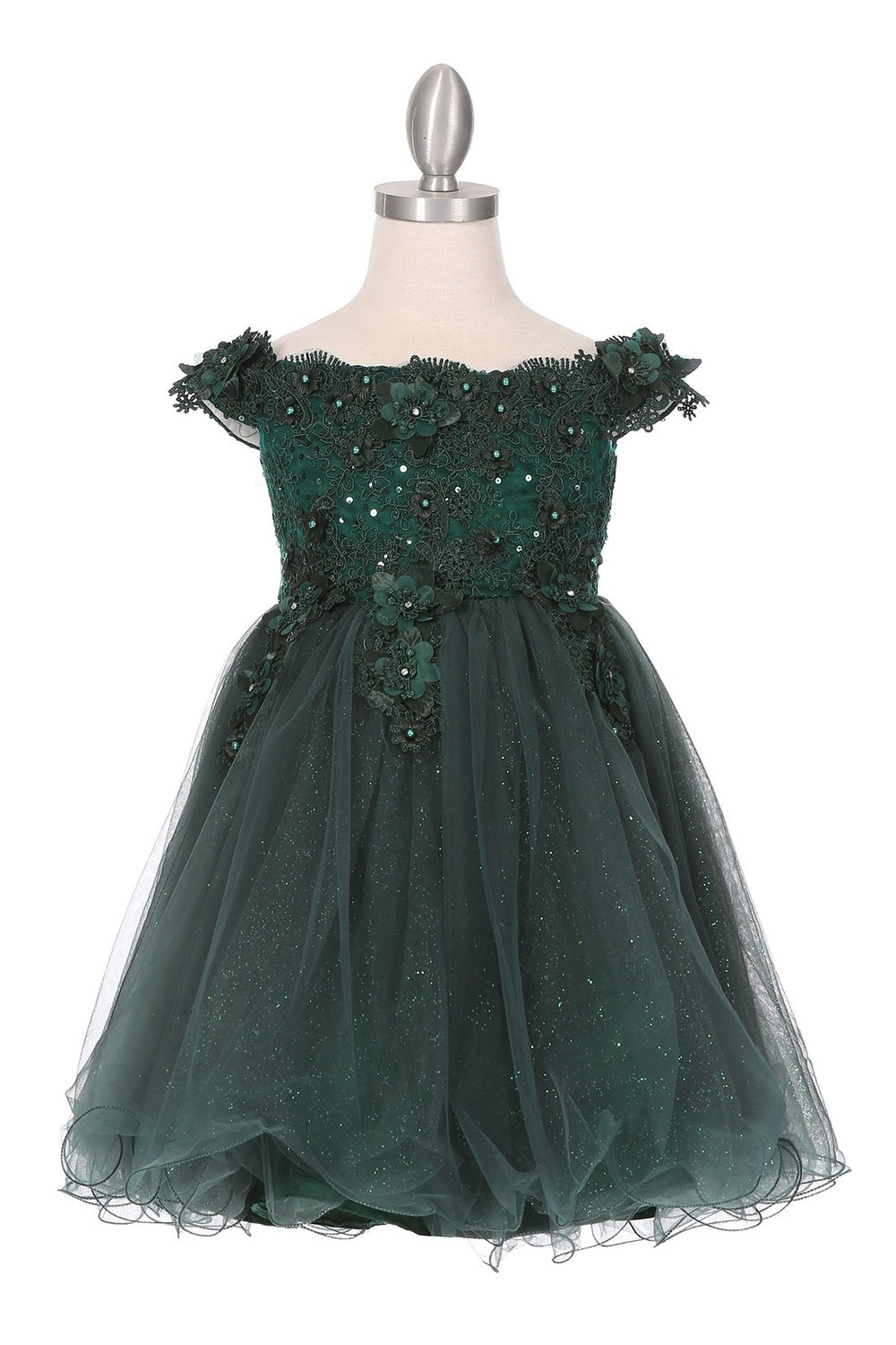 Cinderella Couture CCK-9085 Short Frilly Pageant or Flower Girl Dress