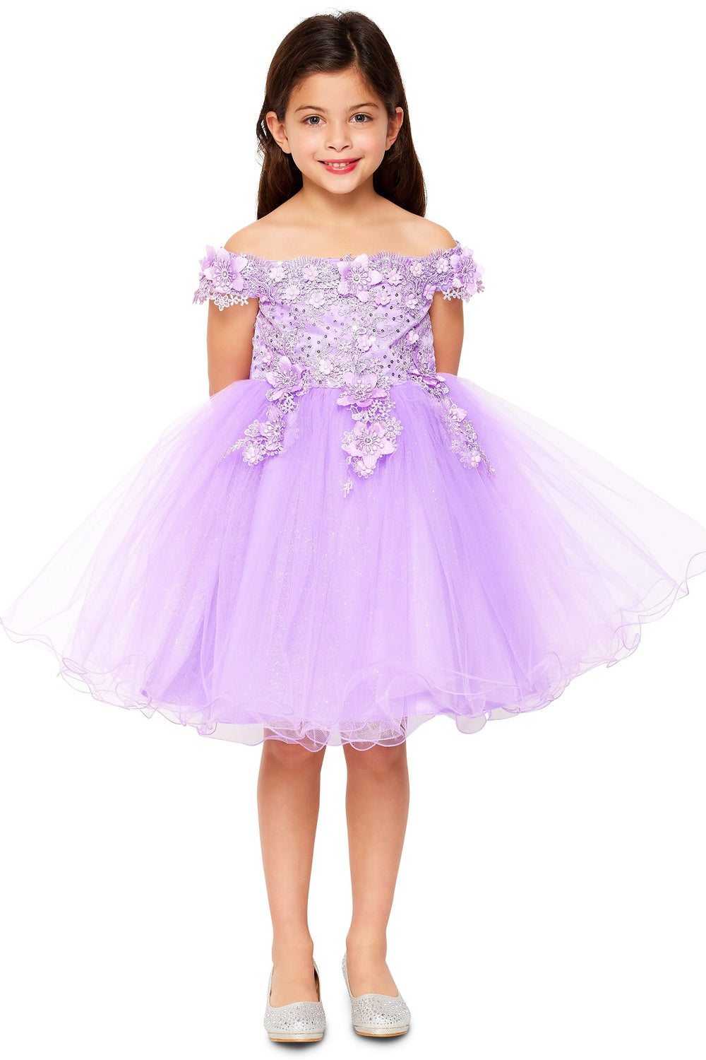 Cinderella Couture CCK-9085 Short Frilly Pageant or Flower Girl Dress