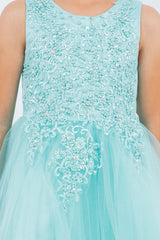 Cinderella Couture CCK-9086 Tulle High Low Flower Girl Dress
