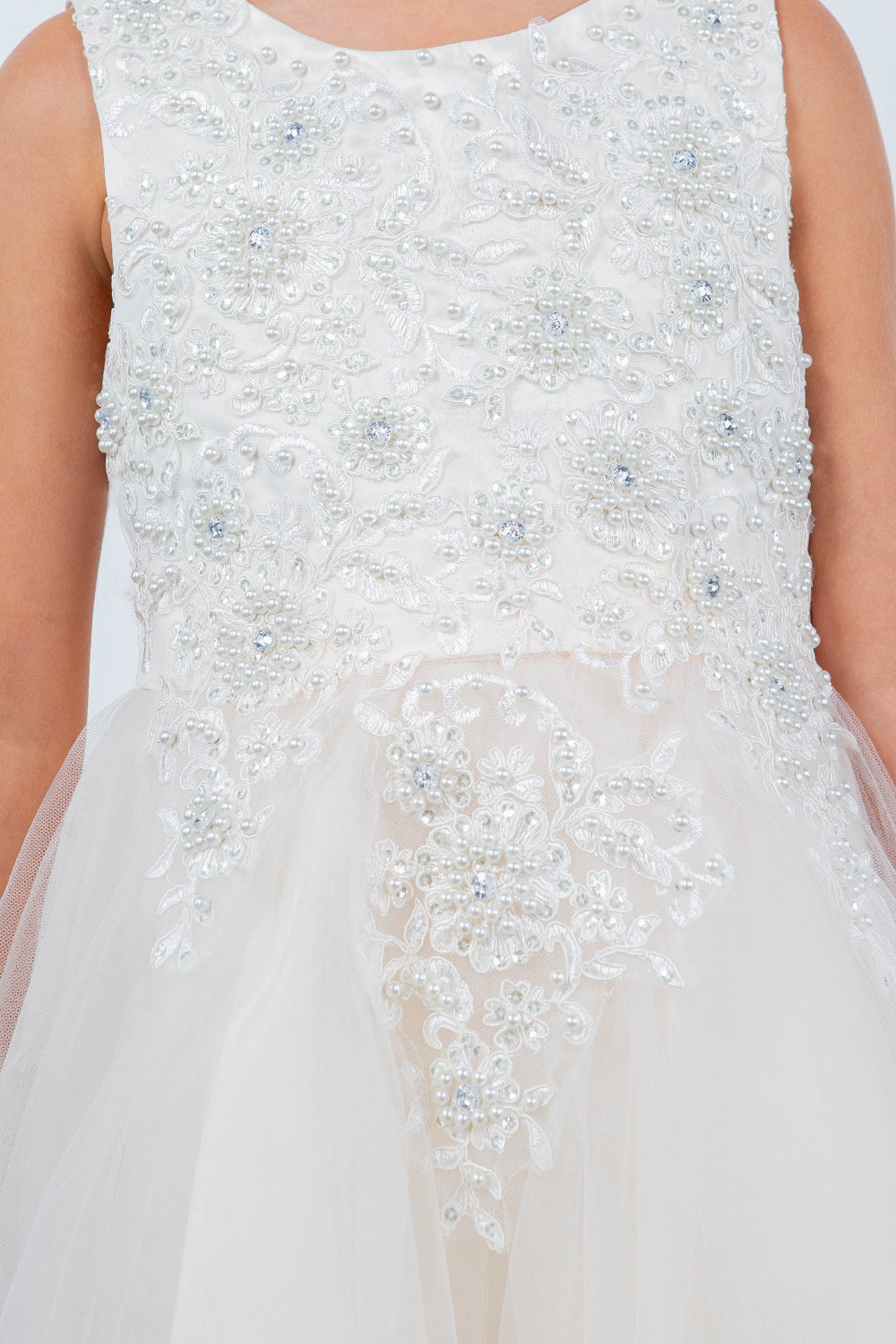 Cinderella Couture CCK-9086 Tulle High Low Flower Girl Dress
