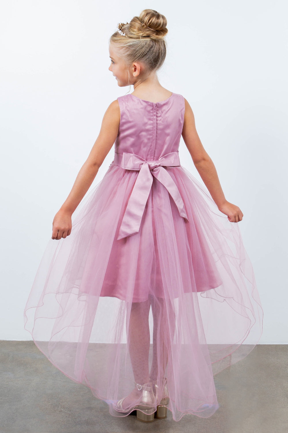 Cinderella Couture CCK-9086 Tulle High Low Flower Girl Dress