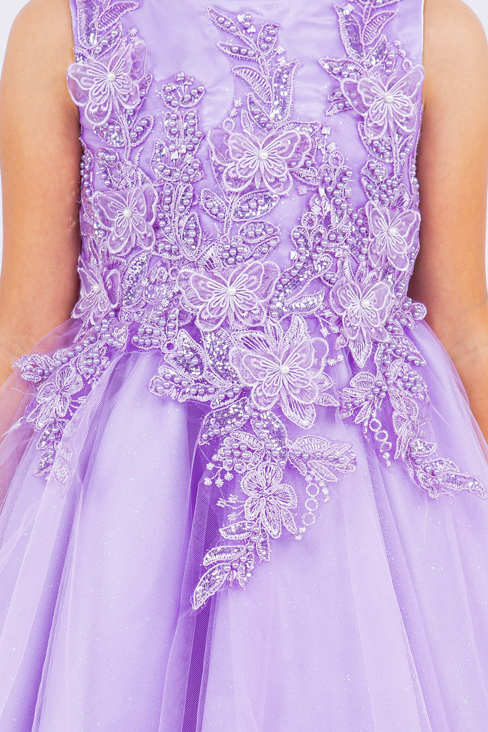 Cinderella Couture CCK-9150 Sparkle Tulle Butterfly Flower Girl Dress