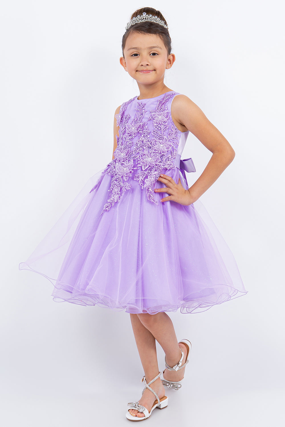 Cinderella Couture CCK-9150 Sparkle Tulle Butterfly Flower Girl Dress