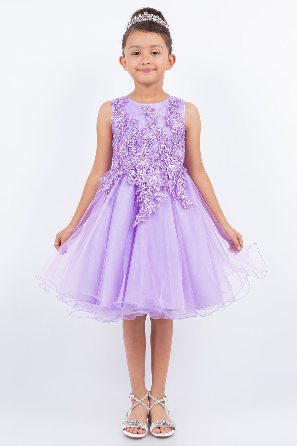 Cinderella Couture CCK-9150 Sparkle Tulle Butterfly Flower Girl Dress