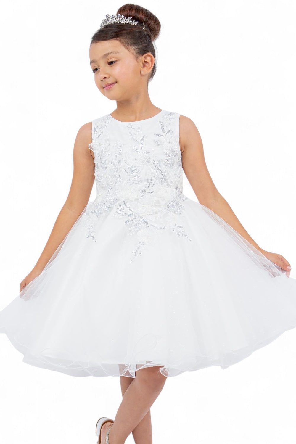 Cinderella Couture CCK-9150 Sparkle Tulle Butterfly Flower Girl Dress