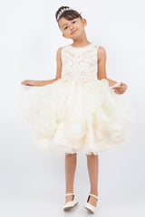 Cinderella Couture CCK-9152 Frilly Tulle and Sequin Pageant or Flower Girl Dress