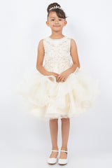 Cinderella Couture CCK-9152 Frilly Tulle and Sequin Pageant or Flower Girl Dress