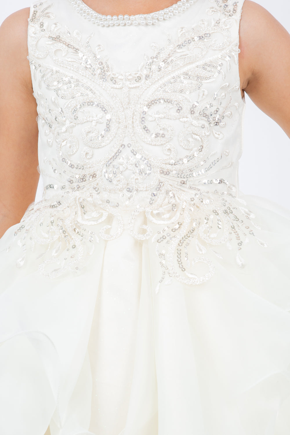 Cinderella Couture CCK-9152 Frilly Tulle and Sequin Pageant or Flower Girl Dress
