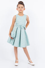 Cinderella Couture CCK-9165 Sleeveless Jacquard Flower Girl or Special Occasion Dress