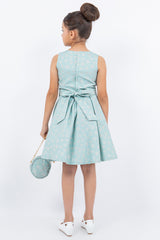 Cinderella Couture CCK-9165 Sleeveless Jacquard Flower Girl or Special Occasion Dress