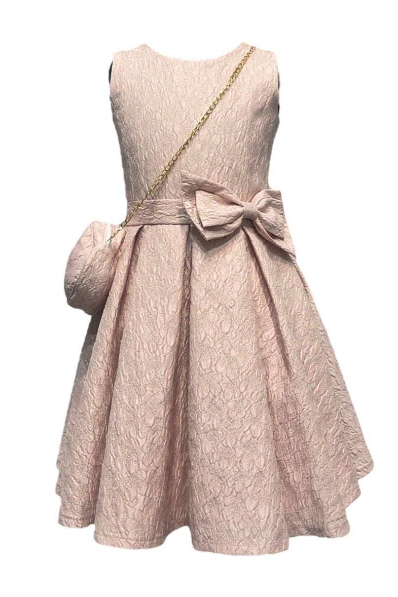 Cinderella Couture CCK-9165 Sleeveless Jacquard Flower Girl or Special Occasion Dress