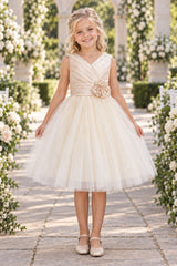 Cinderella Couture CCK-9201 Classic Flower Girl Dress With Bow