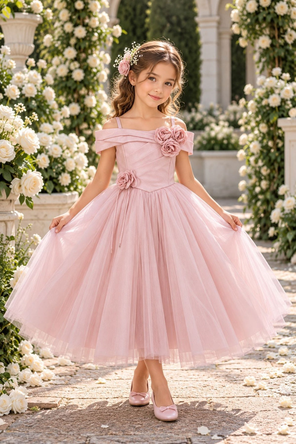 Cinderella Couture 9202 Tea Length Classic Flower Girl Dress