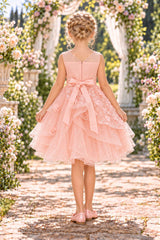 Cinderella Couture 9205 Short Layered Tulle Party Dress For Girls