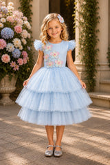 Cinderella Couture Kids 9213 Layered Tulle Flower Girl or Party Dress