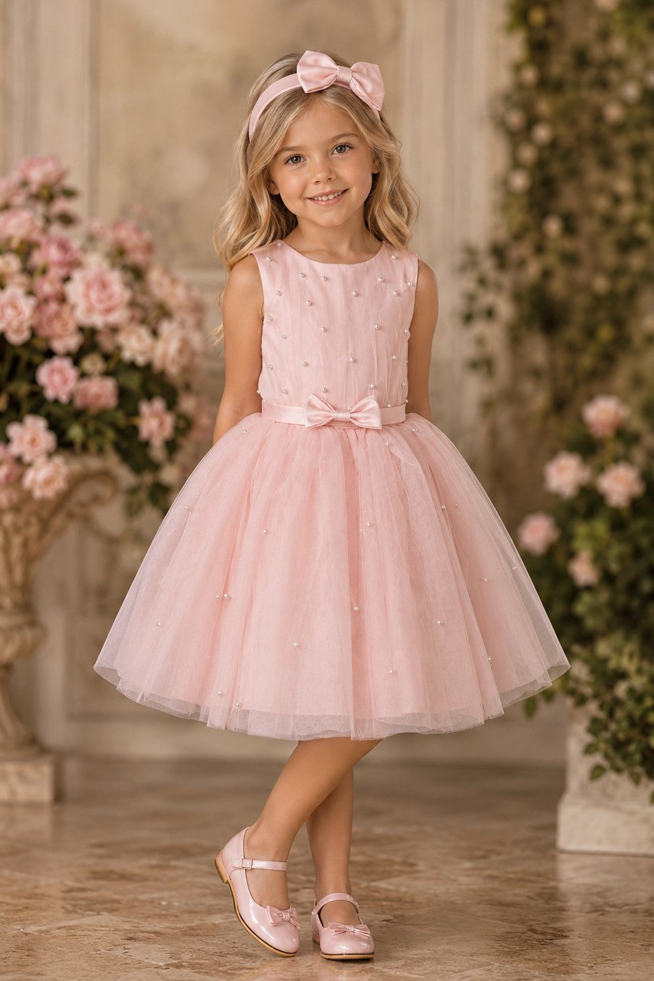 Cinderella Couture Kids 9214 Classic Flower Girl Dress In Tulle & Satin