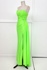 Chicas C327 Strapless Bridesmaid Or Evening Gown With Brush Train