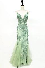 Chicas C-328 Embroidered Flowers And Butterflies On Tulle Long Prom Gown