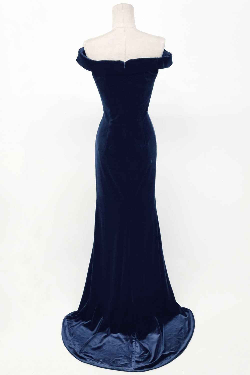 Chicas C-6532 Off The Shoulder Velvet Bridesmaids Gown