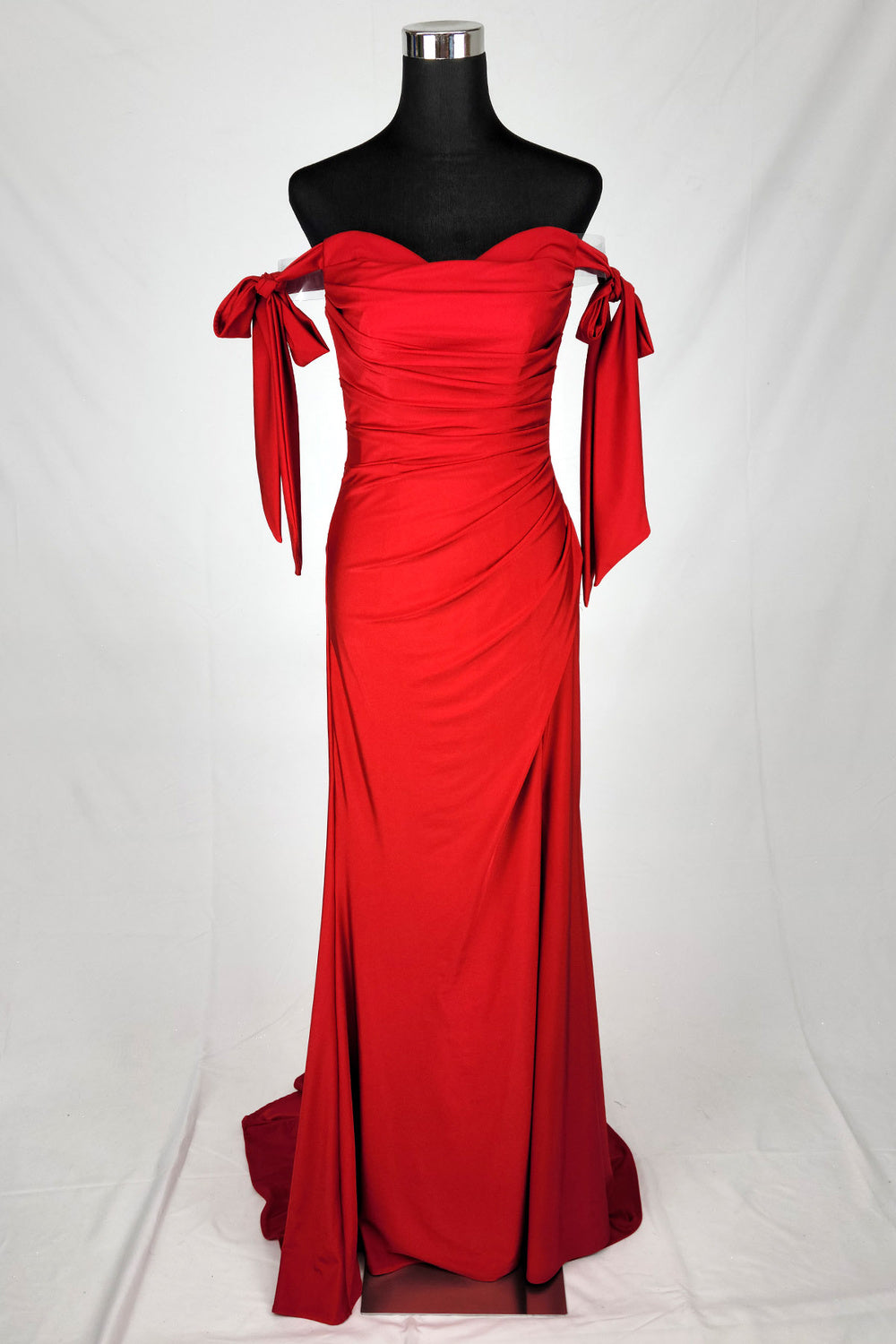 Chicas DM-8010 Bridesmaid or Evening Gown Off-The-Shoulder With Train