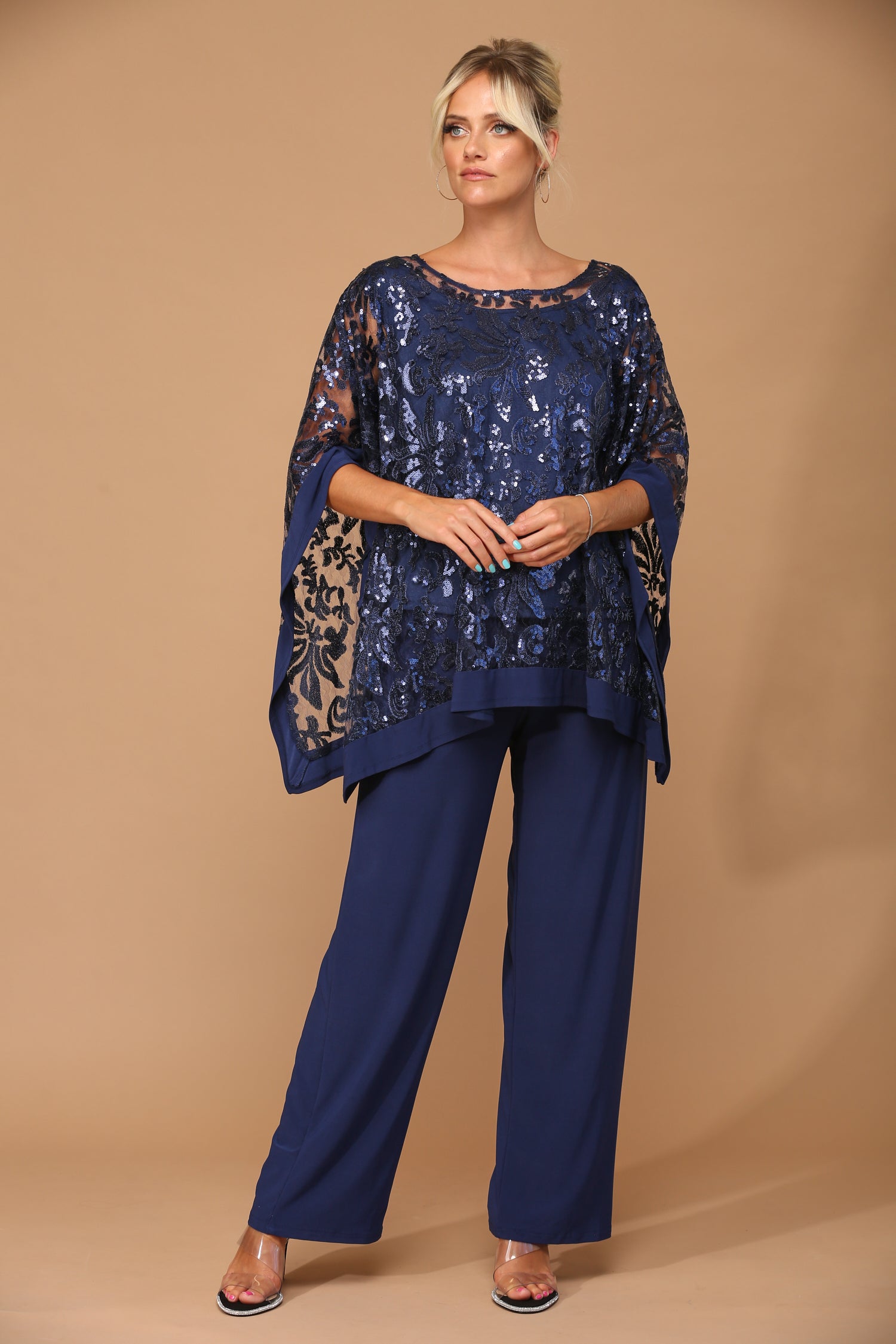 Eva USA 3443 Women's Two Piece Pant Suit