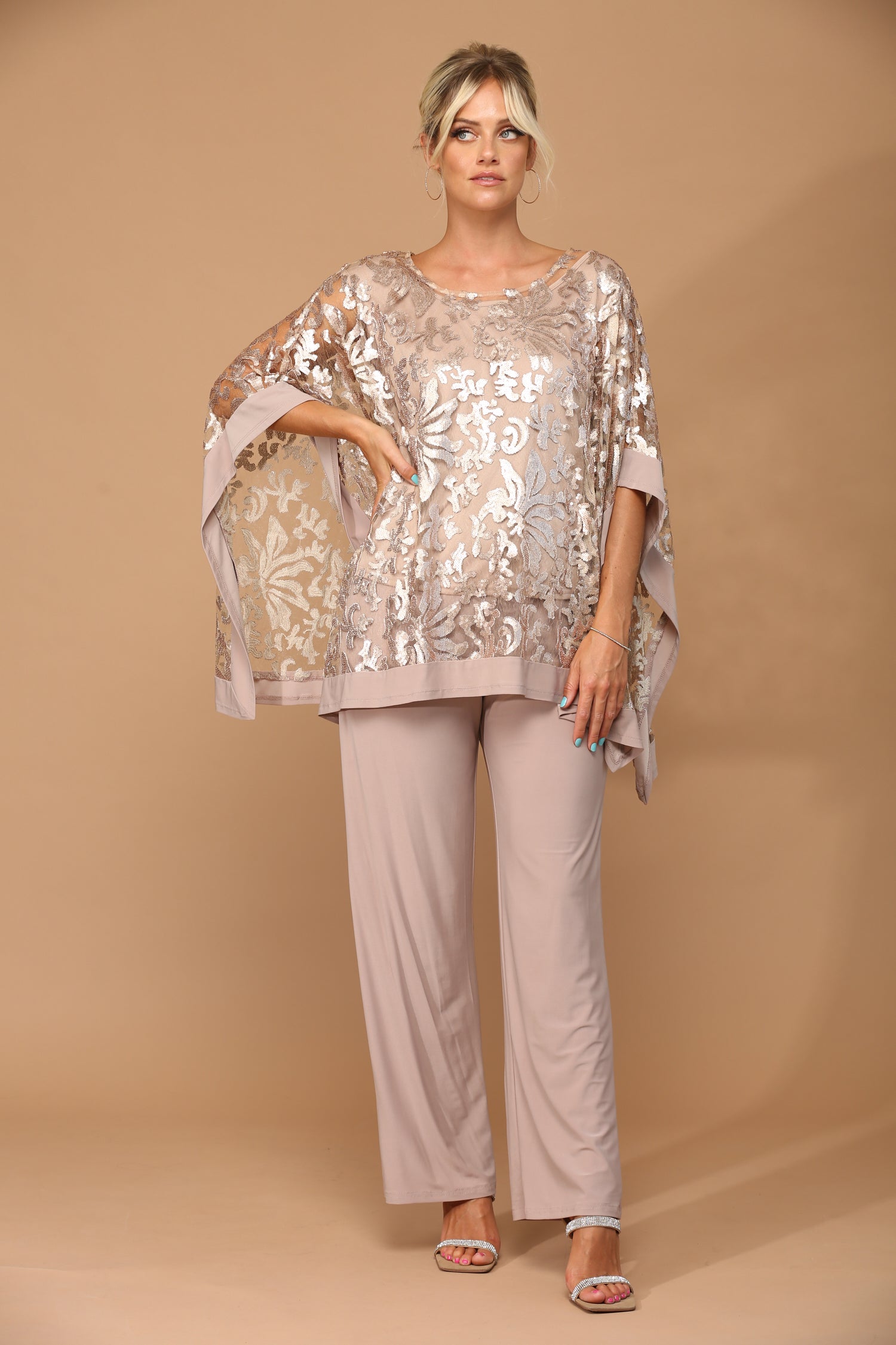 Eva USA 3443 Women's Two Piece Pant Suit