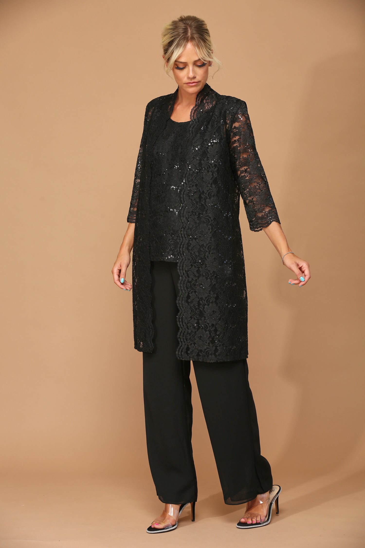 Eva USA EV-3366 Three Piece Mother's Pant Suit Set