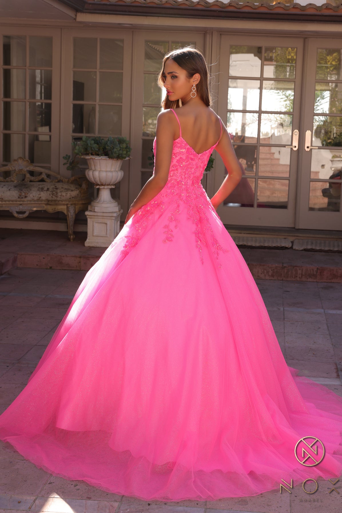 Nox Anabel 1464-H Sequined Sparkle Tulle Quinceanera or Ball Gown