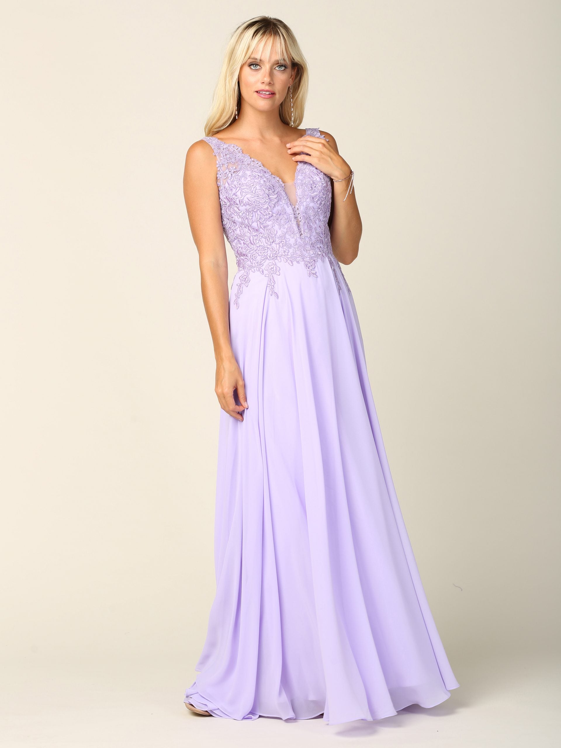 Eva USA 5201 Chiffon and Lace Bridesmaids Dress