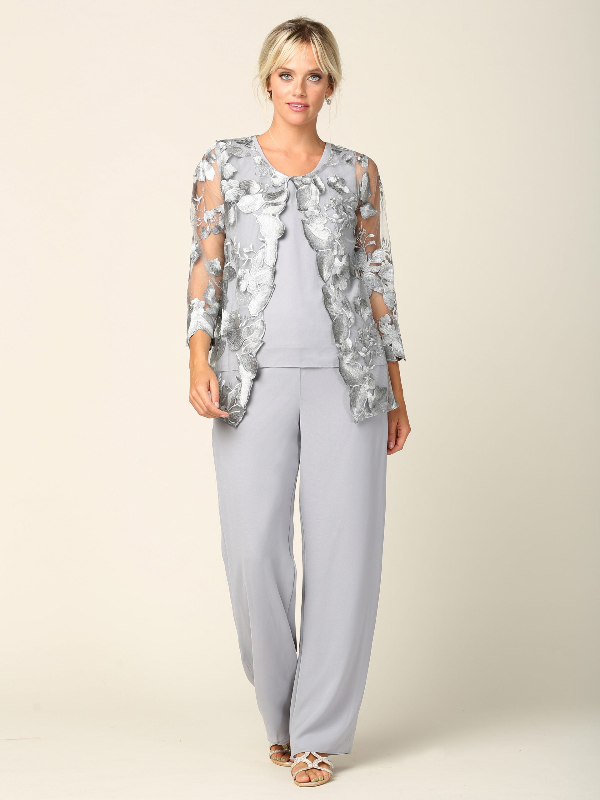 Eva USA 3426 Mothers Three Piece Pant Suit