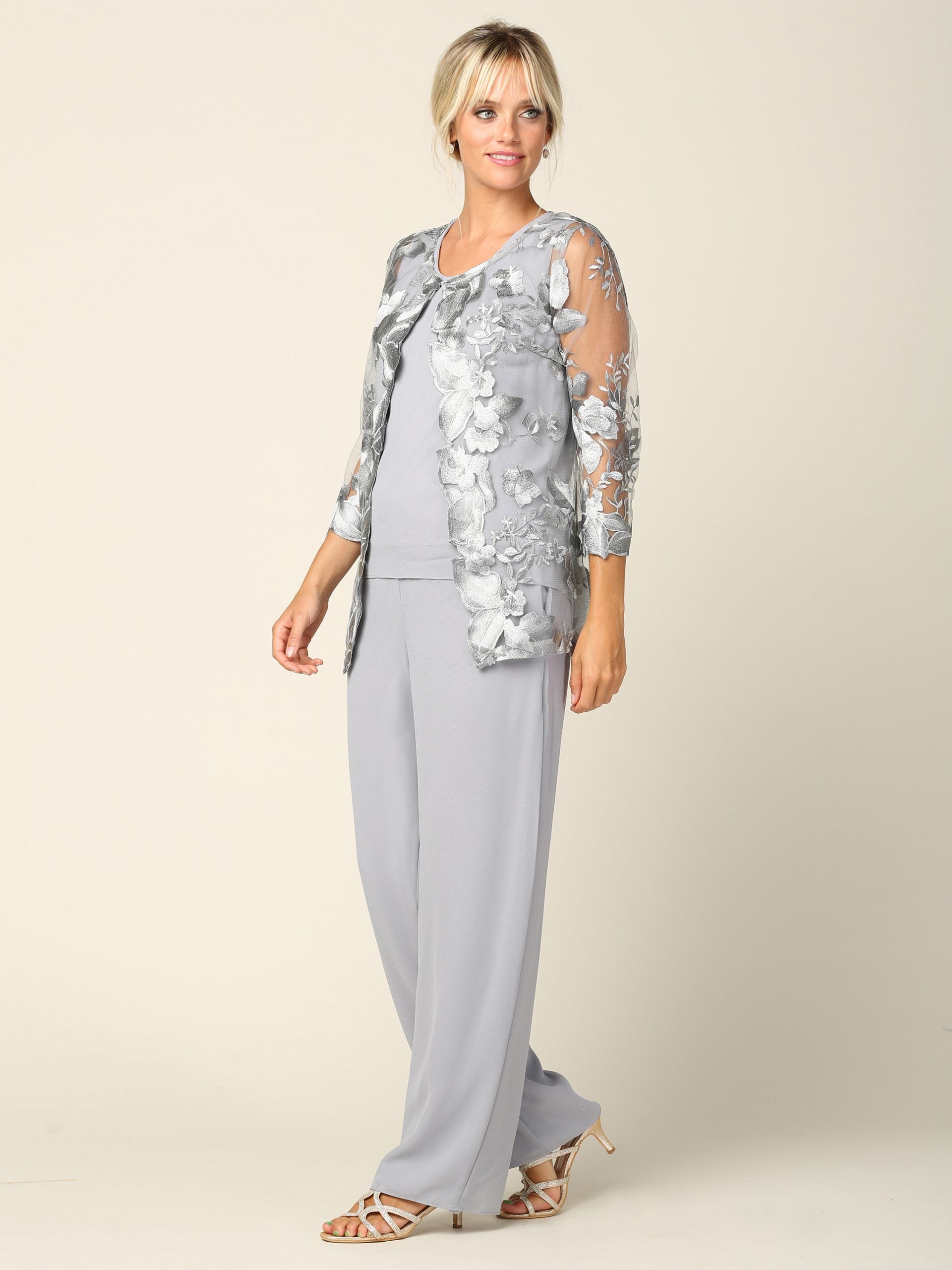 Eva USA 3426 Mothers Three Piece Pant Suit